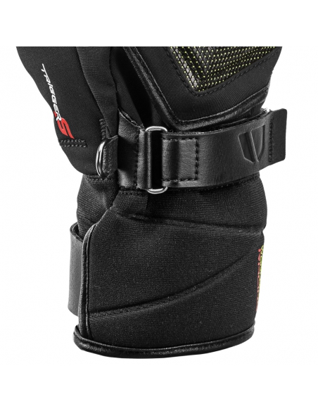 Rękawice narciarskie Leki Race Coach C-Tech S Junior (pięciopalczaste) Black/Ice-Lemon