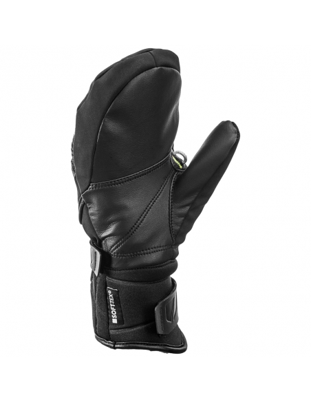 Rękawice narciarskie Leki Race Coach C-Tech S Junior Mitt (jednopalczaste) Black/Ice-Lemon