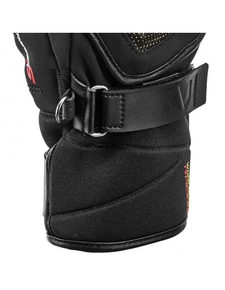 Rękawice narciarskie Leki Race Coach C-Tech S Junior Mitt (jednopalczaste) Black/Ice-Lemon