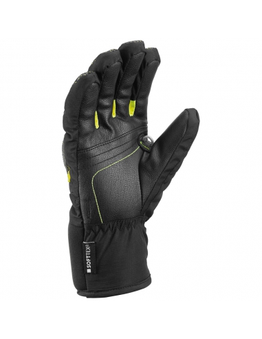 Rękawice narciarskie Leki WorldCup S Junior (pięciopalczaste) Black/Ice-Lemon