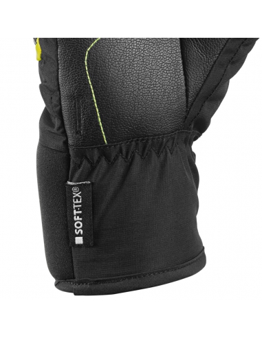 Rękawice narciarskie Leki WorldCup S Junior (pięciopalczaste) Black/Ice-Lemon