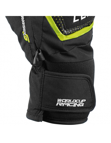 Rękawice narciarskie Leki WorldCup S Junior (pięciopalczaste) Black/Ice-Lemon