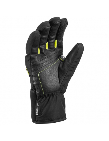 Rękawice narciarskie Leki Griffin S Junior (pięciopalczaste) Black-Yellow