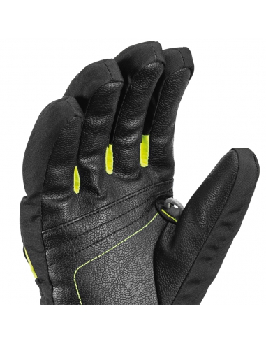 Rękawice narciarskie Leki Griffin S Junior (pięciopalczaste) Black-Yellow