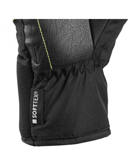 Rękawice narciarskie Leki Griffin S Junior (pięciopalczaste) Black-Yellow