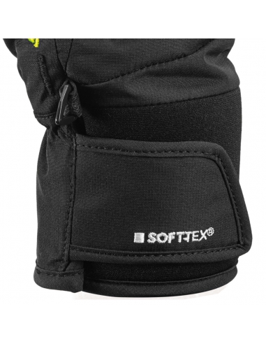 Rękawice narciarskie Leki Griffin S Junior (pięciopalczaste) Black-Yellow