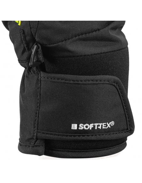 Rękawice narciarskie Leki Griffin S Junior (pięciopalczaste) Black-Yellow