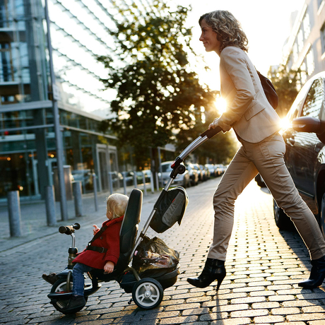 Rowerek trójkołowy wózek spacerowy Puky Ceety Cat S6 czarny