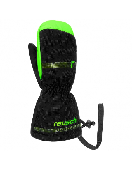 Rękawice narciarskie Reusch Maxi R-TEX® XT Mitten (jednopalczaste) Black/Green Gecko Rękawice narciarskie Reusch Maxi R-TEX® XT Mitten (jednopalczaste) Black/Green Gecko