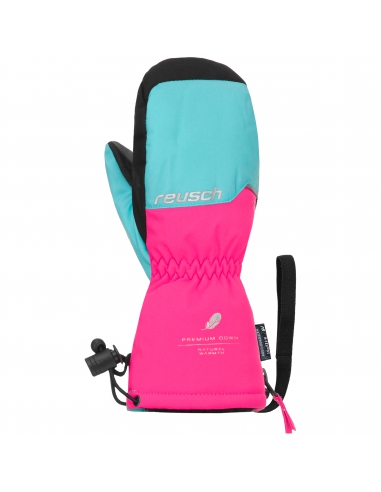 Rękawice narciarskie Reusch Jerry Down R-TEX® XT Mitten (jednopalczaste) Bachelor Button/Knockout Pink