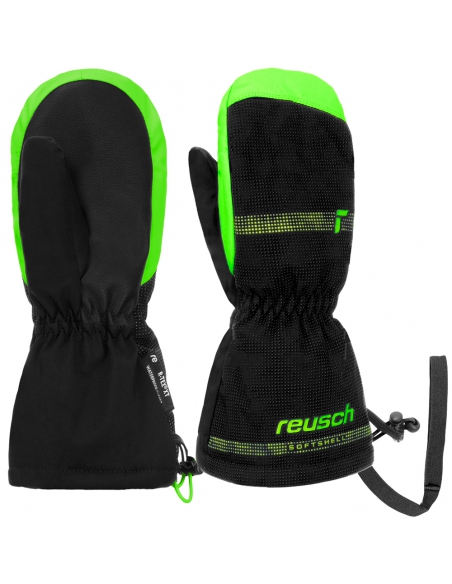 Rękawice narciarskie Reusch Maxi R-TEX® XT Mitten (jednopalczaste) Black/Green Gecko Rękawice narciarskie Reusch Maxi R-TEX® XT Mitten (jednopalczaste) Black/Green Gecko