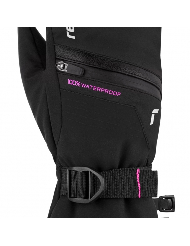 Rękawice narciarskie Reusch Lando R-TEX® XT Junior Mitten (jednopalczaste) Black/Pink Glo