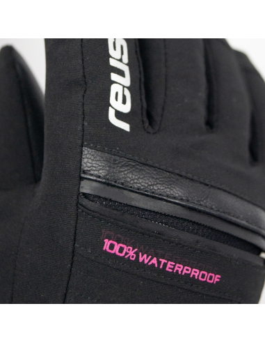 Rękawice narciarskie Reusch Lando R-TEX® XT Junior (pięciopalczaste) Black/Pink Glo