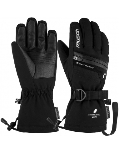 Rękawice narciarskie Reusch Lando R-TEX® XT Junior (pięciopalczaste) Black/Silver