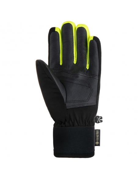 Rękawice narciarskie Reusch Travis Gore-Tex Junior (pięciopalczaste) Black/Black Melange/Safety Yellow