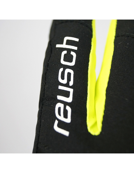 Rękawice narciarskie Reusch Travis Gore-Tex Junior (pięciopalczaste) Black/Black Melange/Safety Yellow