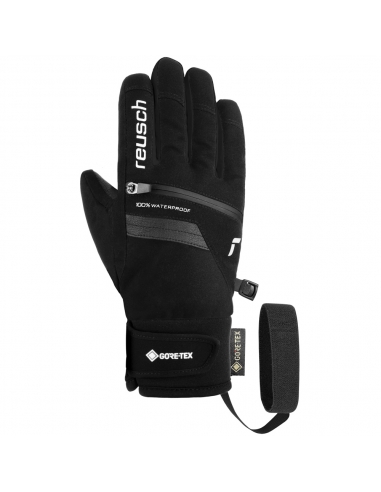Rękawice narciarskie Reusch Travis Gore-Tex Junior (pięciopalczaste) Black/Silver