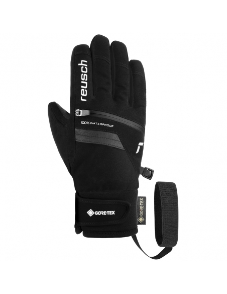 Rękawice narciarskie Reusch Travis Gore-Tex Junior (pięciopalczaste) Black/Silver
