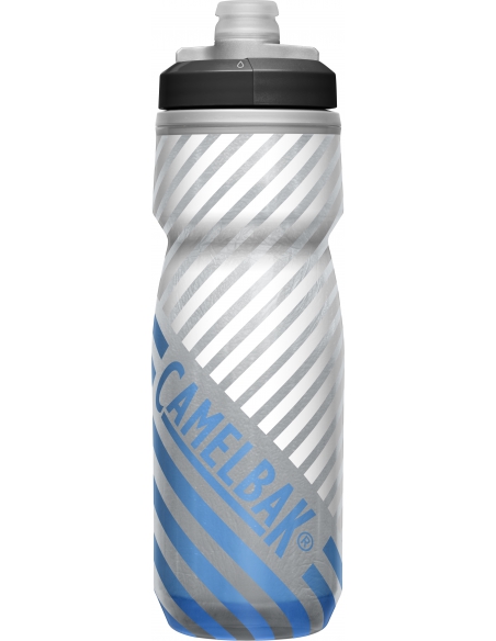 Izolowany bidon Camelbak Podium Chill 620ml Outdoor Grey Blue Stripe