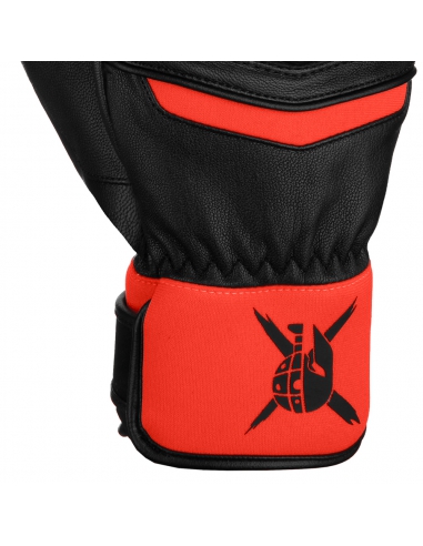 Rękawice narciarskie Reusch WorldCup Warrior Team Mitten (jednopalczaste) Black/Fluo-Red