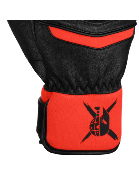 Rękawice narciarskie Reusch WorldCup Warrior Team Mitten (jednopalczaste) Black/Fluo-Red