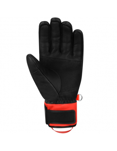 Rękawice narciarskie Reusch WorldCup Warrior Team (pięciopalczaste) Black/Fluo-Red