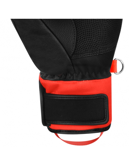 Rękawice narciarskie Reusch WorldCup Warrior Team (pięciopalczaste) Black/Fluo-Red