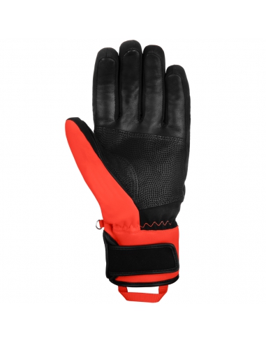 Rękawice narciarskie Reusch WorldCup Warrior R-TEX® XT Junior (pięciopalczaste) Black/Fluo-Red