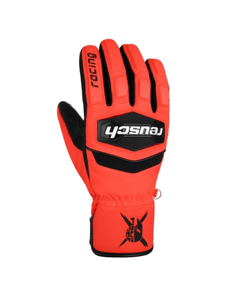 Rękawice narciarskie Reusch WorldCup Warrior R-TEX® XT (pięciopalczaste) Black/Fluo-Red