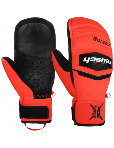 Rękawice narciarskie Reusch WorldCup Warrior R-TEX® XT Mitten (jednopalczaste) Black/Fluo-Red