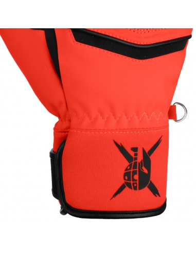 Rękawice narciarskie Reusch WorldCup Warrior R-TEX® XT Mitten (jednopalczaste) Black/Fluo-Red