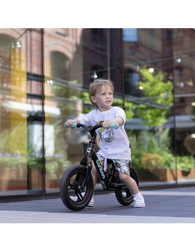 Rowerek biegowy Cariboo Magnesium Pro Black/Turquoise