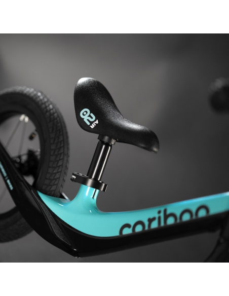 Rowerek biegowy Cariboo Magnesium Air Black/Turquoise (pompowane koła)