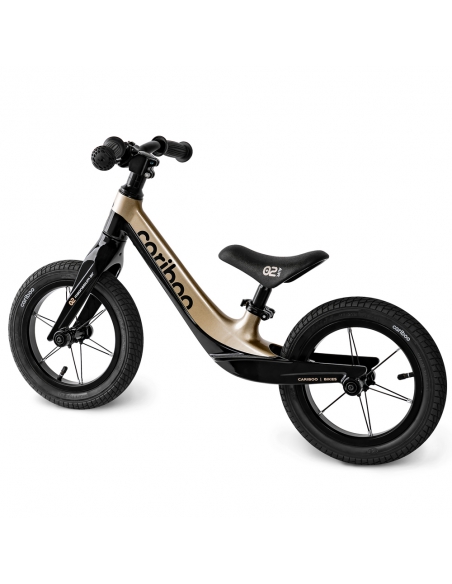 Rowerek biegowy Cariboo Magnesium Air Black/Gold (pompowane koła)