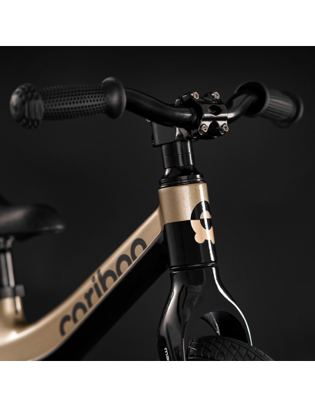Rowerek biegowy Cariboo Magnesium Air Black/Gold (pompowane koła)