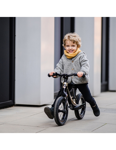 Rowerek biegowy Cariboo Magnesium Air Black/Gold (pompowane koła)