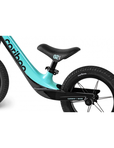 Rowerek biegowy Cariboo Magnesium Air Black/Turquoise (pompowane koła)