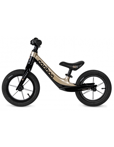 Rowerek biegowy Cariboo Magnesium Air Black/Gold (pompowane koła)
