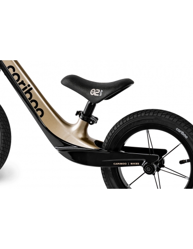 Rowerek biegowy Cariboo Magnesium Air Black/Gold (pompowane koła)