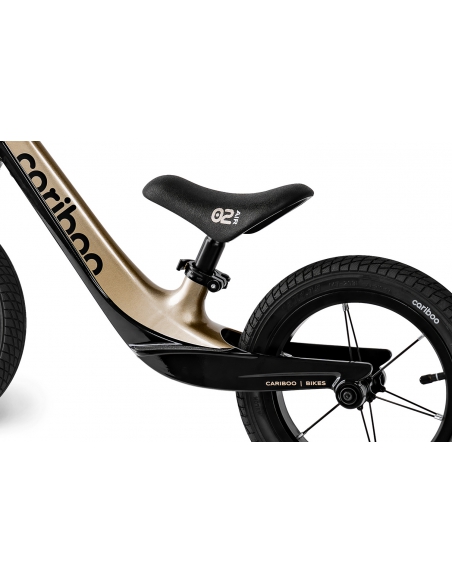 Rowerek biegowy Cariboo Magnesium Air Black/Gold (pompowane koła)