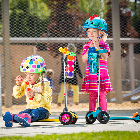 Nakładki na koła hulajnogi Micro neon dots