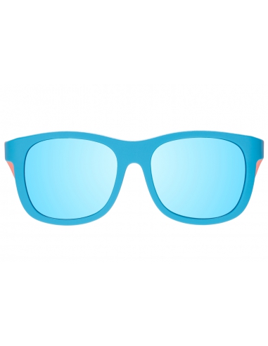 Okulary przeciwsłoneczne dla dzieci Babiators Navigator Colorblock Sunrise Surf/Turquoise (niebieskie lustrzane szkła)