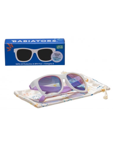 Okulary przeciwsłoneczne dla dzieci Babiators Navigator Irridescent Orchid (Opal Gradient Lenses)