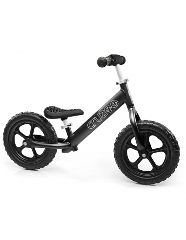 Rowerek biegowy Cruzee 12 SAFE czarny czarne koł