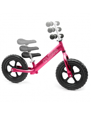 Rowerek biegowy Cruzee 12 różowy + pasek do...