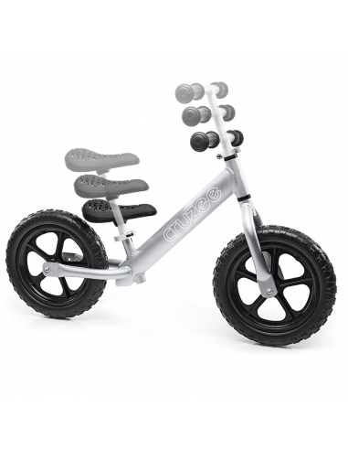 Rowerek biegowy Cruzee 12 srebrny + pasek do...