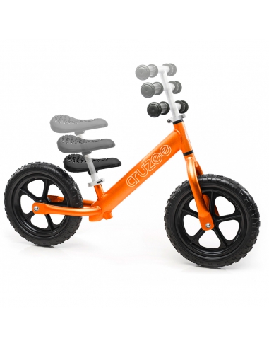 Rowerek biegowy Cruzee 12 pomarańczowy + pasek...