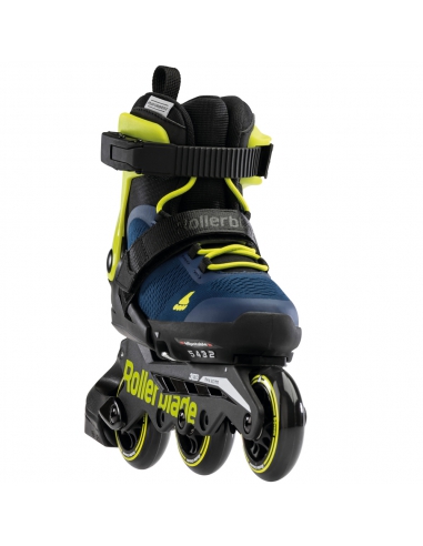Rolki dziecięce Rollerblade MICROBLADE 3WD Blue Royal/Lime