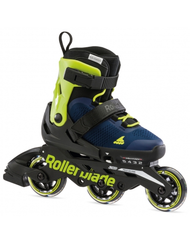 Rolki dziecięce Rollerblade MICROBLADE 3WD Blue Royal/Lime