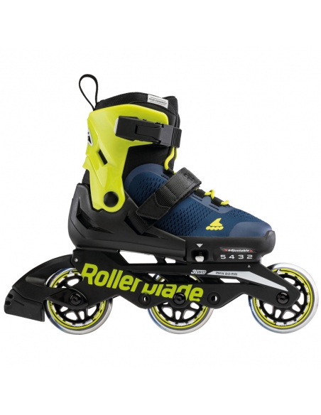 Rolki dziecięce Rollerblade MICROBLADE 3WD Blue Royal/Lime